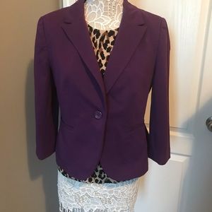 Purple 3/4 sleeve blazer